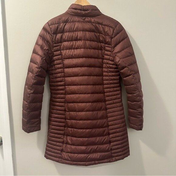Patagonia Fiona Parka Women’s Small Dark Ruby Down Quilted Lightweight Coat - Picture 4 of 14